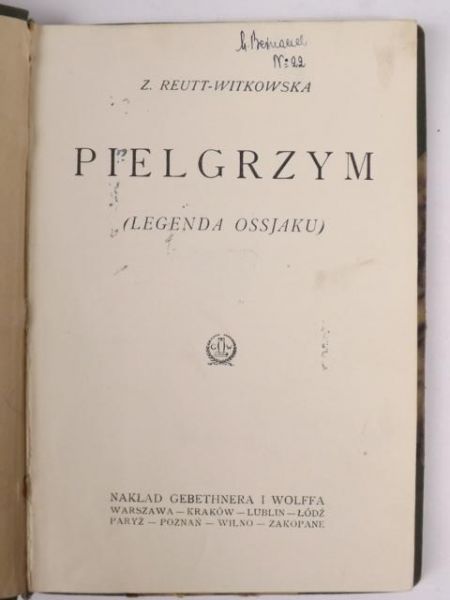 Pielgrzym, 1925 r.