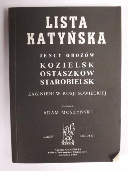Moszyński Adam (opr.) - Lista katyńska