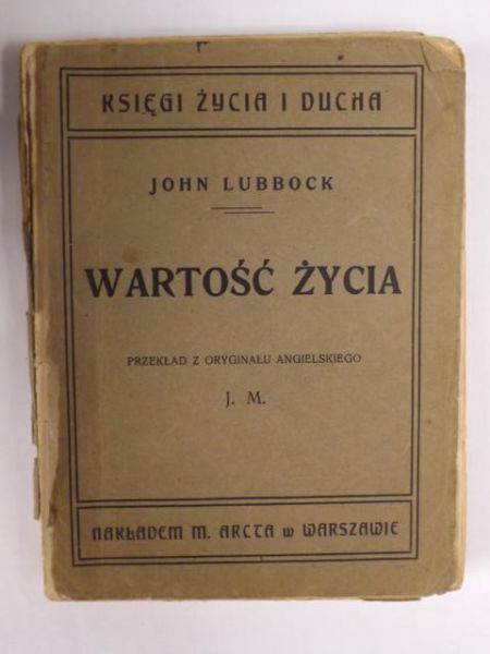 Lubbock John - Wartość życia, 1912 r.