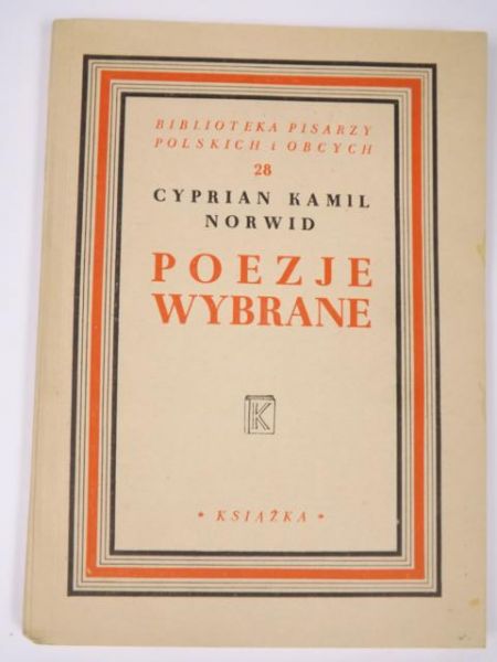 Norwid Cyprian  - Poezje wybrane, 1947 r.