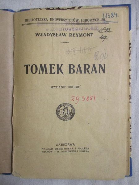 Tomek Baran, 1925r.