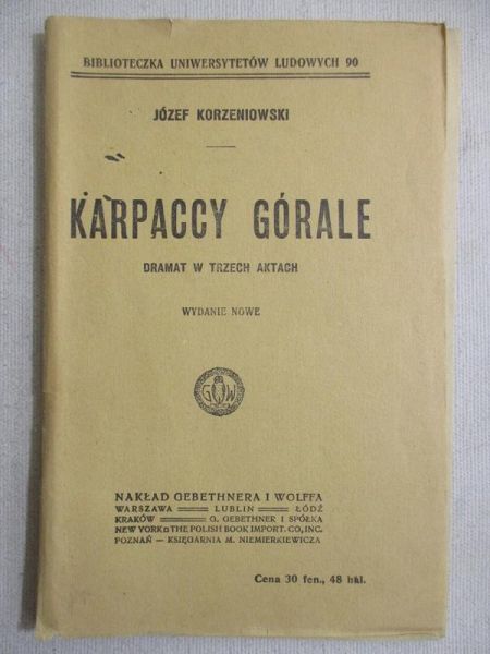 Korzeniowski Józef - Karpaccy górale, 1920r.