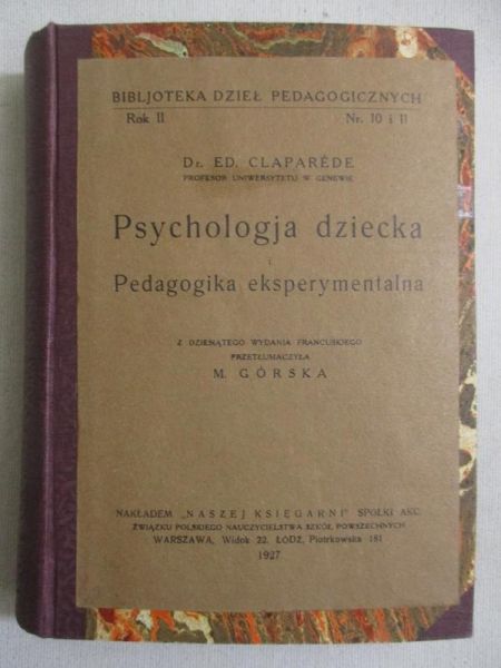 . - Psychologia dzieci, 1927r.