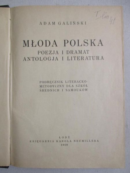 Galiński Adam - Młoda polska, 1928r.