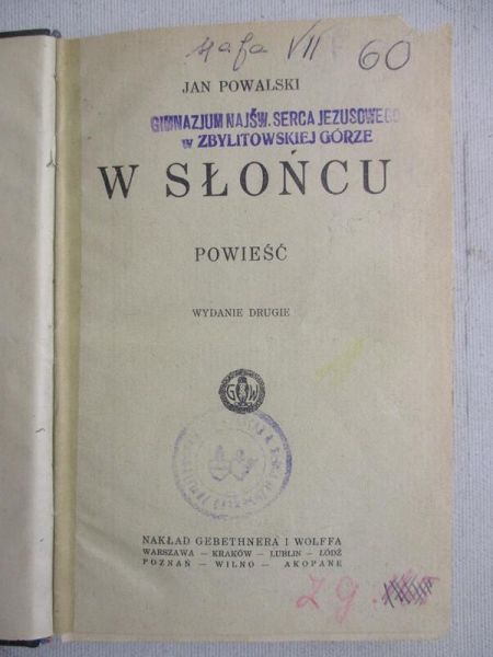 W słońcu, 1924r.