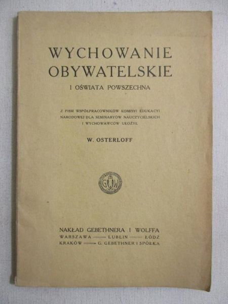 Wychowanie obywatelskie, 1907r.