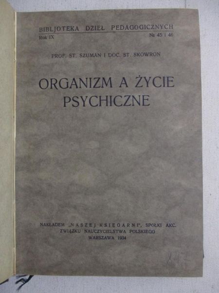 Organizm a życie psychiczne