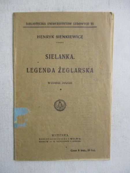 Sielanka. Legenda żeglarska, 1907 r.
