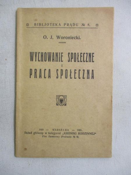 Wychowanie społeczne i praca społeczna, 1921 r.