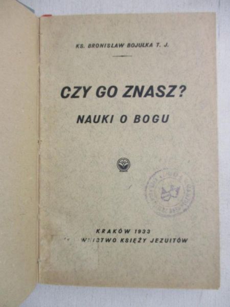 Czy Go znasz?, 1933 r.