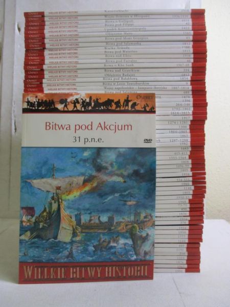 Wielkie Bitwy Historii, 65 książek + DVD