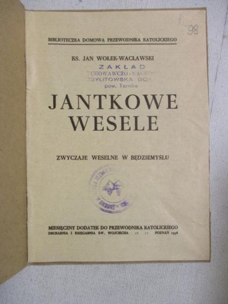 tkowe wesele, 1938 r.