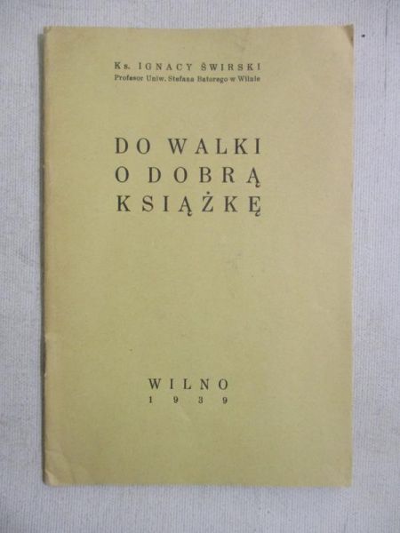 Do walki o dobrą książkę, 1939 r.