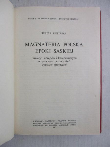 Magnateria Polska Epoki Saskiej