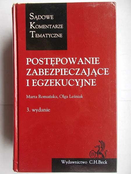 Romańska Marta  - Postępowanie zabezpieczające i egzekucyjne