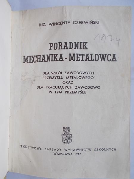 Poradnik mechanika-metalowca