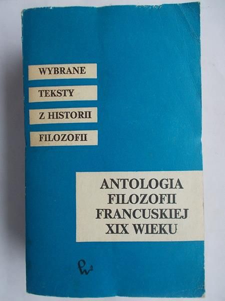 Antologia filozofii francuskiej XIX wieku