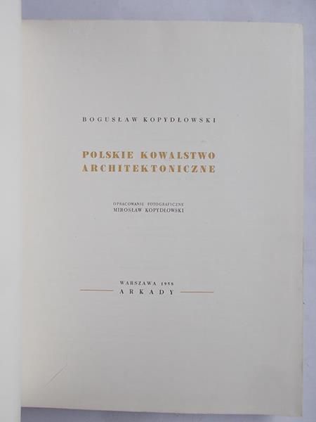 Polskie kowalstwo architektoniczne