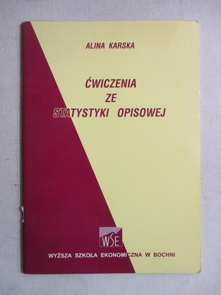 Karska Alina - Ćwiczenia ze statystyki opisowej