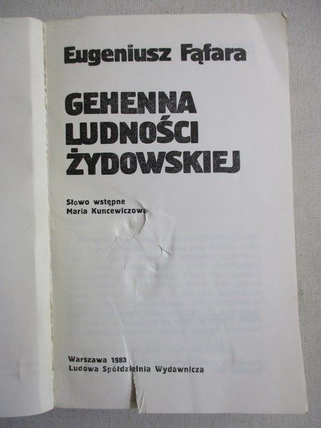 Gehenna ludności żydowskiej