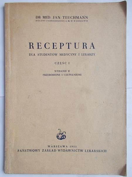 Receptura, Część I