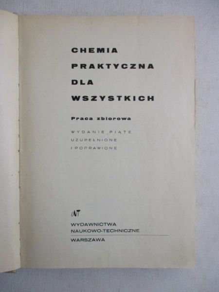 Chemia praktyczna dla wszystkich