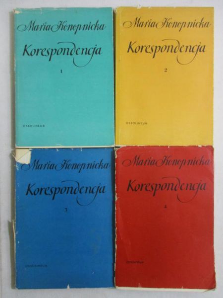 Korespondencja, Tom I-IV