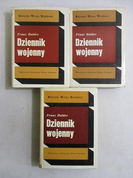 Halder Franz - Dziennik wojenny, tom I-III, BWW
