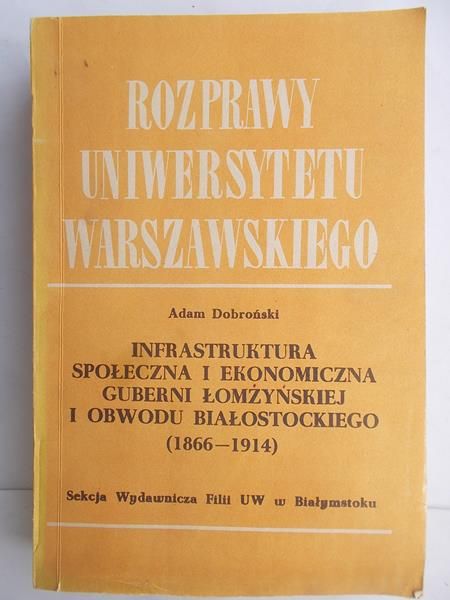 Dobroński Adam - Rozprawy Uniwersytetu Warszawskiego