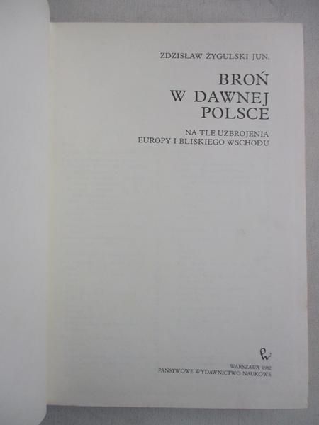 Broń w dawnej Polsce