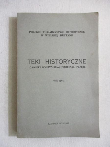 Teki historyczne, Tom XVII