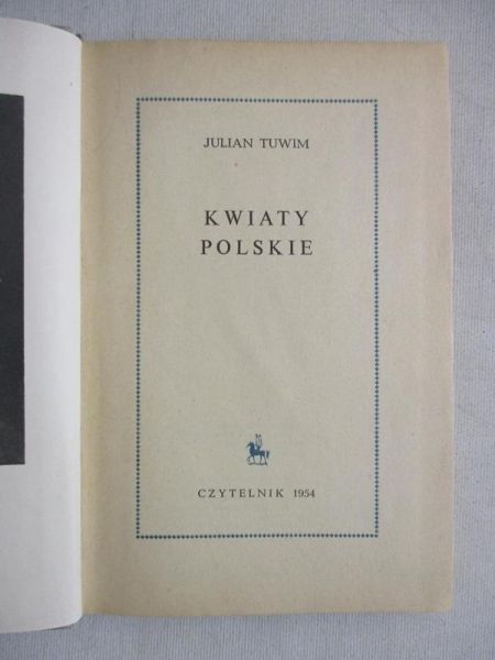 Tuwim Julian - Kwiaty polskie