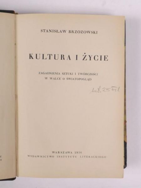 Kultura i życie, 1936 r.