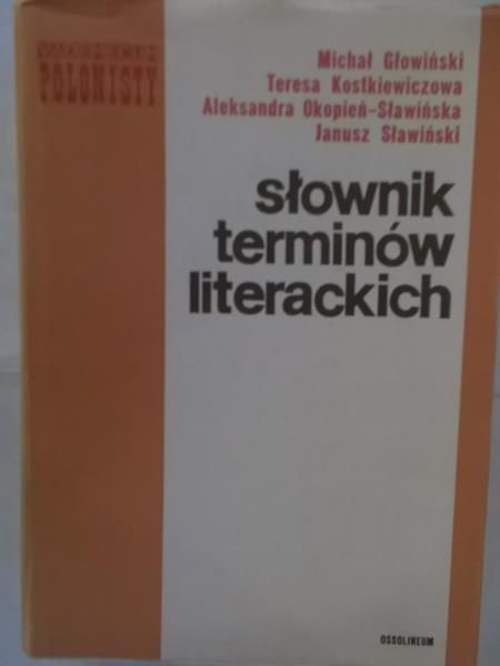 Głowiński Michał - Słownik terminów literackich