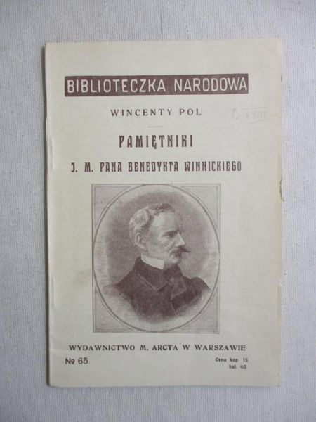 Pamiętniki. J. M. Pana Benedykta Winnickiego, 1914 r.
