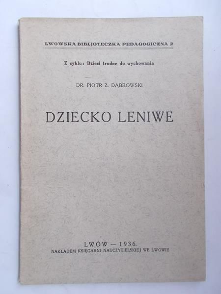 Dziecko leniwe,1936