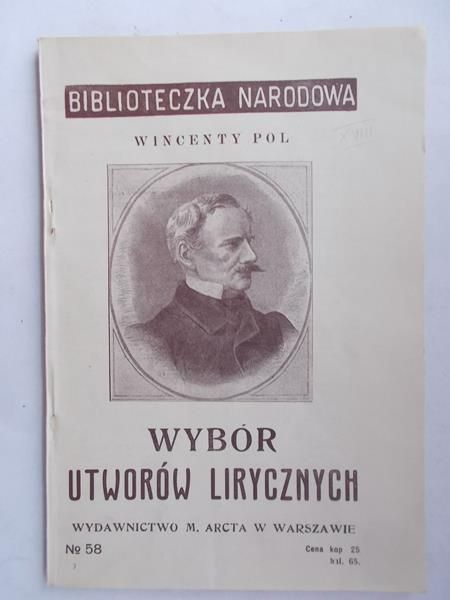 Wybór utworów lirycznych,1914r.