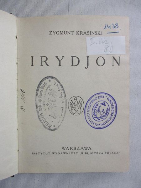 Irydjon, 1923 r.