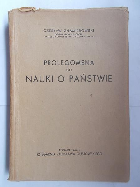 Prolegomena do nauki o państwie, 1947 r.