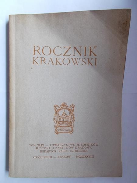 Rocznik Krakowski, tom XLIX