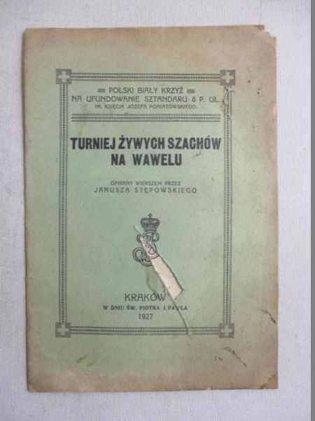Turniej żywych szachów na Wawelu, 1927 r.