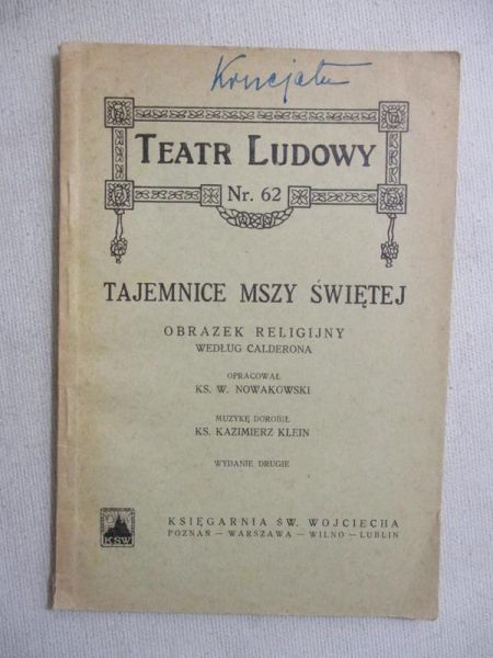 Tajemnice mszy świętej, 1932 r.
