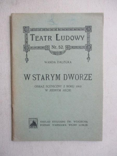 Dalecka Wanda - W starym dworze, 1923 r.