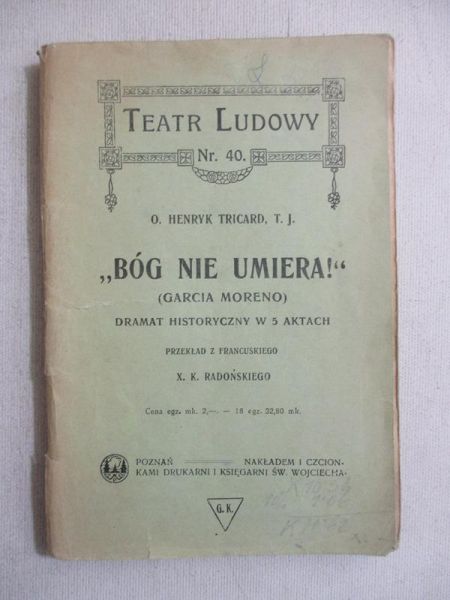 Bóg nie umiera, 1920 r.