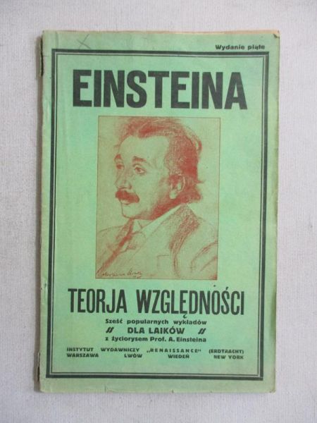 Einsteina teorja względności, 1921 r.