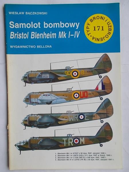 Samolot bombowy Bristol Blenheim Mk I-IV