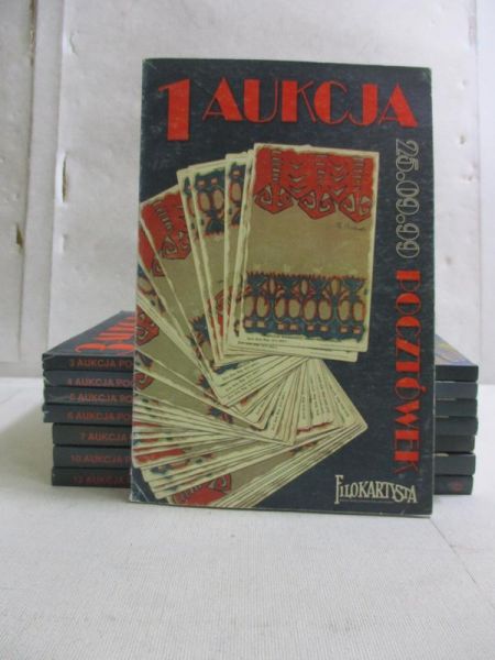 Aukcja pocztówek „Filokartysty”, 8 katalogów