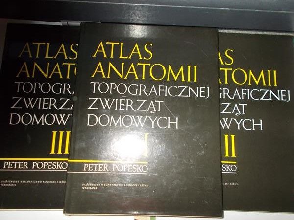 Atlas Anatomii topograficznej zwierząt domowych, Tom I-III
