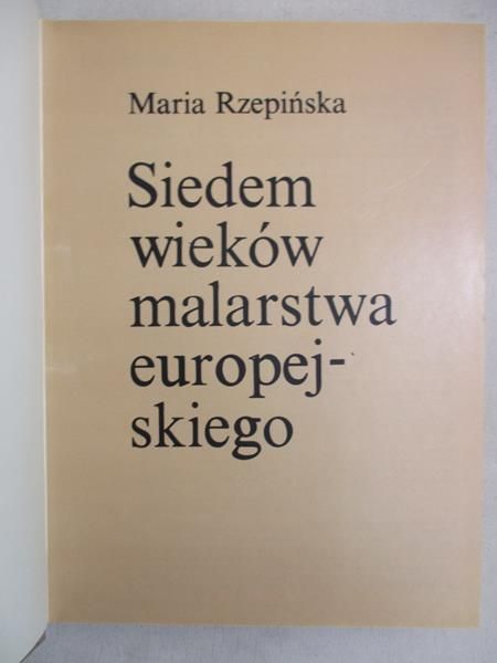Siedem wieków malarstwa europejskiego