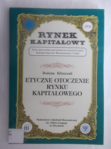 Etyczne otoczenie rynku kapitałowego